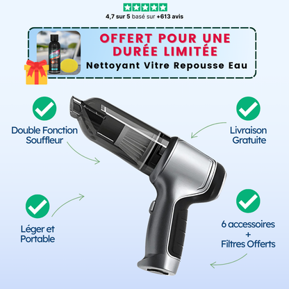 Aspirateur Souffleur 2-en-1 Sans Fil - Vortex® Pro 2